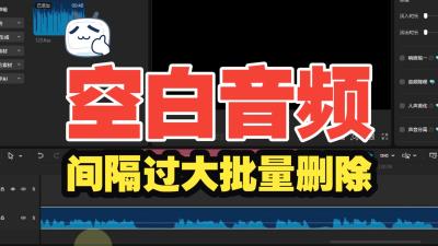 【纯自制,开箱即食】告别手动剪静音!全自动去除音频停顿-大白白资源库