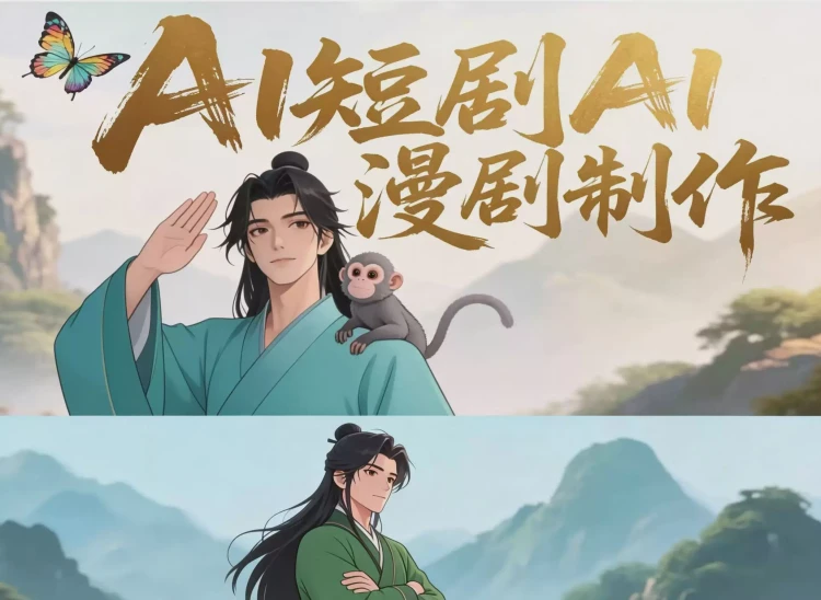 <2026短剧AI漫剧制作>新手小白零基础入门:课程素材与视频剪辑教程-大白白资源库