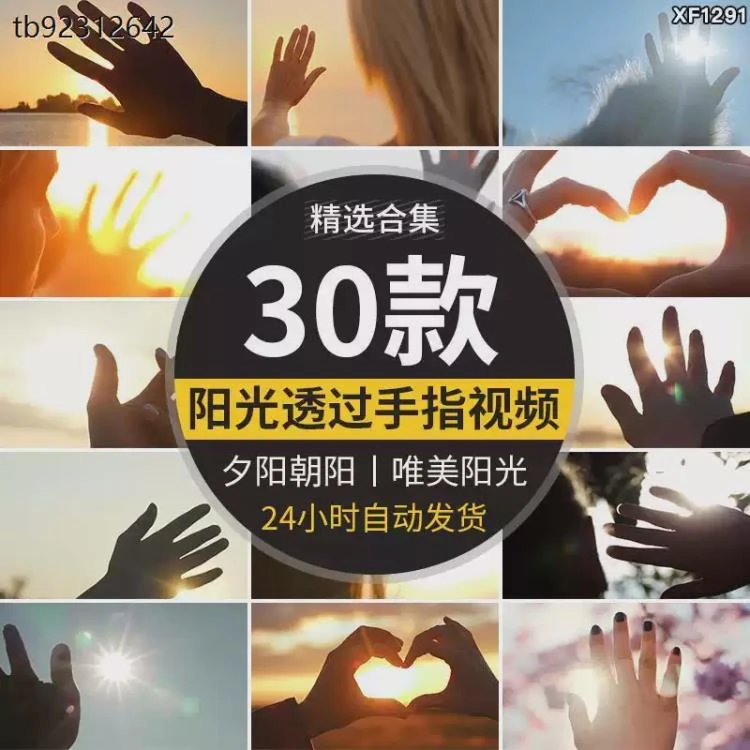 <唯美阳光、手指、逆光、夕阳朝阳>情感视频素材：捕捉光影间细腻触摸的瞬间-大白白资源库
