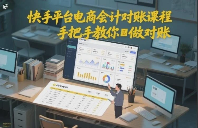 <快手平台电商会计对账实操>:专业课程指导,手把手助你掌握对账技巧-大白白资源库